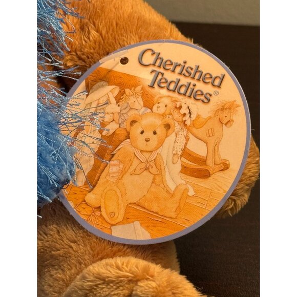 Cherished Teddies Vintage 2002 Plush Bear Enesco Commonwealth Fuzzy Scarf Hat - Picture 6 of 10